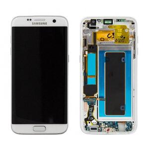 Original οθόνη LCD & Digitizer για Samsung Galaxy S7 Edge SM-G935 White (GH97-18533D)