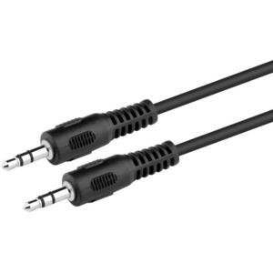 Καλώδιο Powertech Jack 3,5mm M/M Black 1.5m (CAB-J001)
