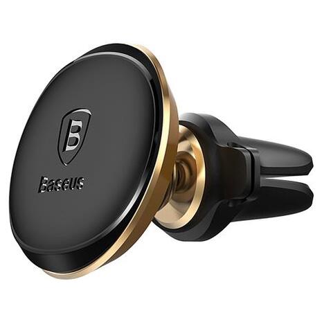 Universal Magnetic Air Vent Car Mount Baseus with Cable Clip Gold