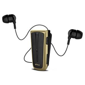 Handsfree Bluetooth Retractable iPro RH219s Black/Gold