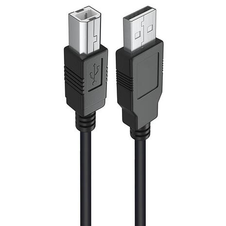 Καλώδιο Powertech USB to USB Type B Black 1.5m (CAB-U016)