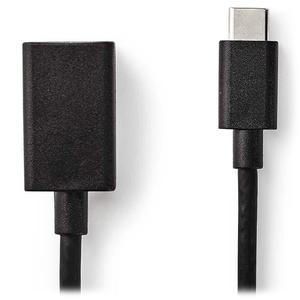 Αντάπτορας Nedis USB to USB-C Male Black 0.2m (CCGP61710BK02)