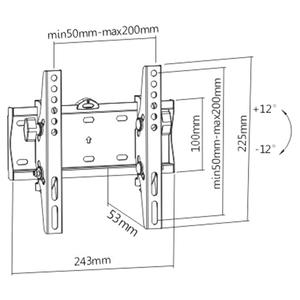 Βάση TV Brateck KL21G-22T