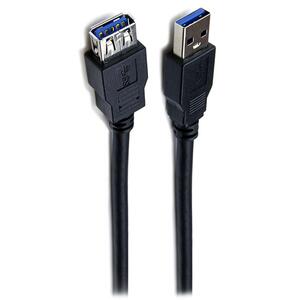 Καλώδιο Powertech USB 3.0 M/F Black 1.5m (CAB-U123)