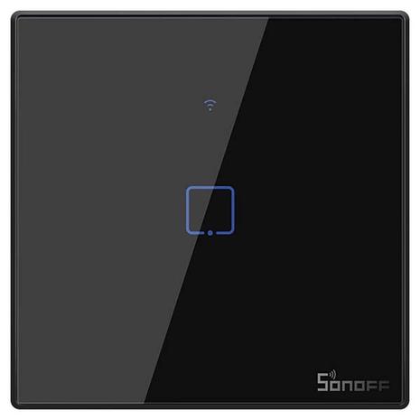 Sonoff® TX Series T3 EU 1Gang Wi-Fi Smart Wall Touch Switch Black (ΤΧ-T3EU1C)