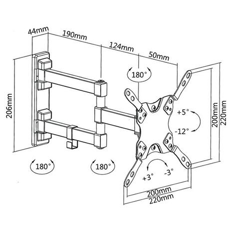 Βάση TV Superior 13-42 Full Motion Extra Slim (188-0050)