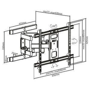 Βάση TV Brateck LPA61-466