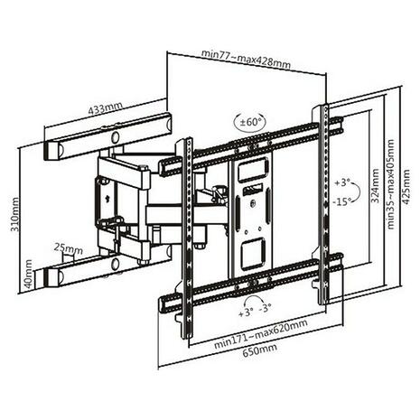 Βάση TV Brateck LPA61-466