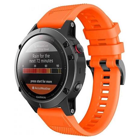 Tech-Protect Sport Smooth Band Orange - Garmin Fenix (26mm)
