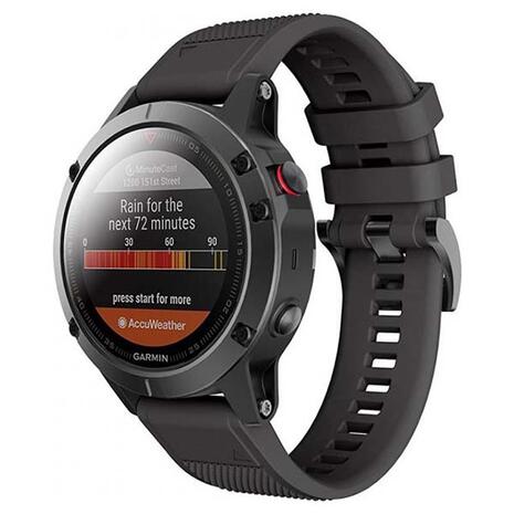Tech-Protect Sport Smooth Band Black - Garmin Fenix (26mm)