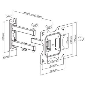 Βάση TV Brateck LPA68-223