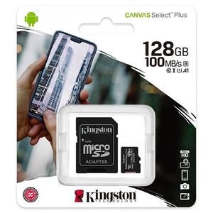Κάρτα Μνήμης Kingston CANVAS Select Plus microSDXC 128GB with Adapter