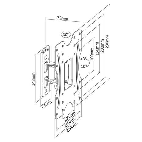 Βάση TV Brateck KLA27-220