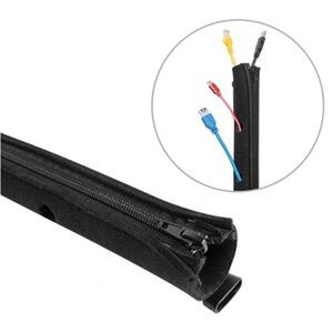 Cable FlexWrap με Φερμουάρ Brateck CC15-1 Black (100cm x10cm)
