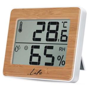 Θερμόμετρο/Υγρασιόμετρο Life WES-107 Bamboo (221-0059)