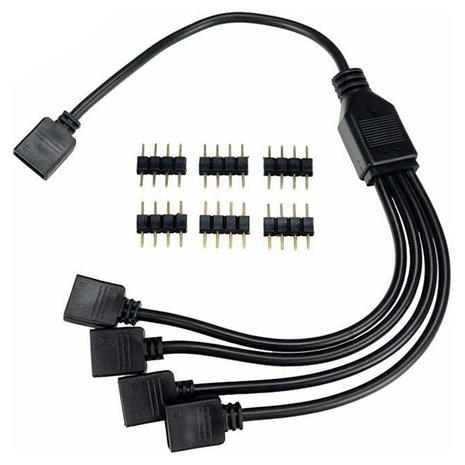 Splitter Cable Barrett 1-to-4 RGB Black 0,30m