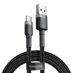 Καλώδιο Baseus Cafule USB to USB-C Black/Gray 2m (CATKLF-CG1)