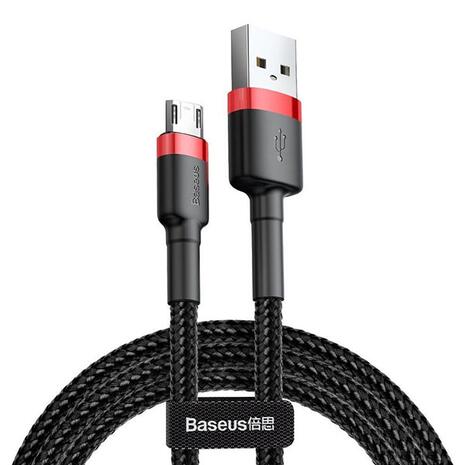 Καλώδιο Baseus Cafule USB to micro USB Black/Red 2m (CAMKLF-C91)