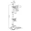 Βάση Monitor Brateck LDT66-T02V