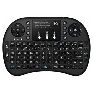 Wireless Mini Keyboard Riitek i8+ Black (RT-MWK08P-BK)
