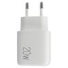 Αντάπτορας Φόρτισης Lamtech USB QC 3.0/TYPE-C 20W White (LAM023527)