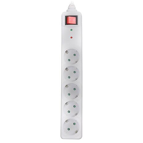 Πολύπριζο Ασφαλείας Sonora 5x Schuko SPSW501 White 1.5m (230-0036)