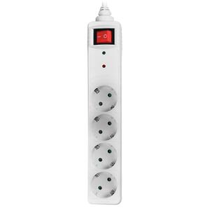 Πολύπριζο Ασφαλείας Sonora 4x Schuko SPSW401 White 1.5m (230-0034)