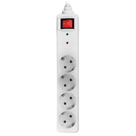 Πολύπριζο Ασφαλείας Sonora 4x Schuko SPSW401 White 1.5m (230-0034)