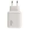 Αντάπτορας Φόρτισης Lamtech USB QC3.0 & USB-C Wall Adapter 45W White (LAM023541)