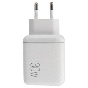 Αντάπτορας Φόρτισης Lamtech USB QC3.0 & USB-C Wall Adapter 30W White (LAM023534)
