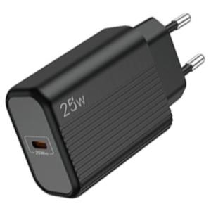 Αντάπτορας Φόρτισης Lamtech USB-C Wall Adapter 25W Black (LAM112723)