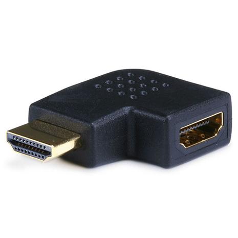 Αντάπτορας Powertech HDMI M/F 90° Right Black (CAB-H037)