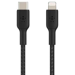 Belkin BOOST^CHARGE™ USB-C Braided Cable with Lightning Connector 2m Black (CAA004bt2MBK)