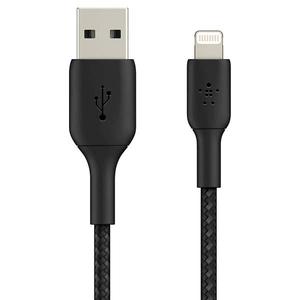 Belkin BOOST^CHARGE™ Lightning to USB-A Braided Cable 1m Black (CAA002bt1MBK)