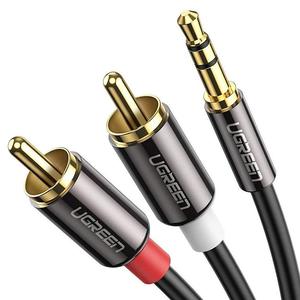 Ugreen 3.5mm Jack Male to 2RCA Male Cable Black 1m (10749)