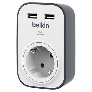 Belkin SurgePlus 1-Outlet & 2-USB Surge Protection (BSV103vf)