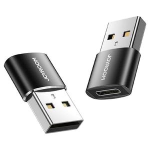 Αντάπτορας Joyroom USB-A Male to USB-C Female 2pcs Black (S-H152)