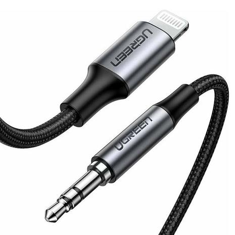 Ugreen Lightning to 3.5mm Aux Cable Braided Black 1m (70509)