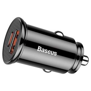 Car Charger Baseus 30W USB-A & USB-C Black (CCALL-YS01)