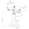 Universal 360° POS Stand Brateck PTS-05
