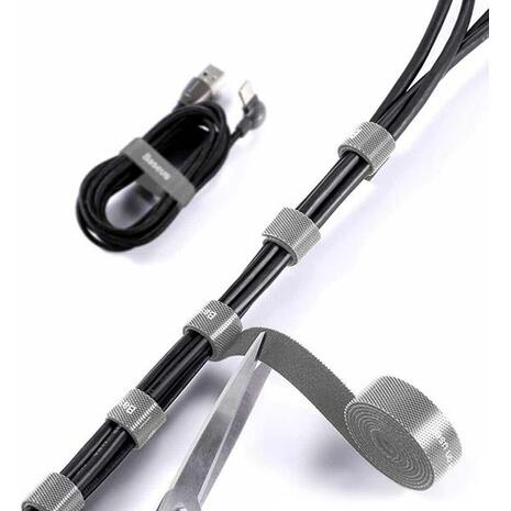Δεματικό Καλωδίων Τύπου Velcro Baseus Grey 3m (ACMGT-F0G)