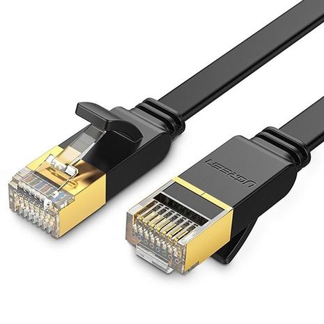 Ugreen Cat.7 U/FTP LAN Cable Flat Design Black 1m (11260)