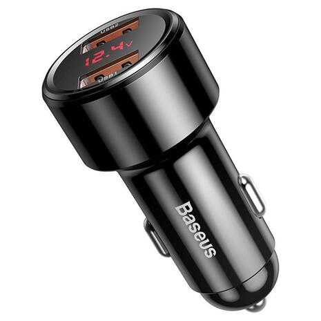 Car Charger Baseus Magic Series PPS 45W 2x USB-A Black (CCMLC20A-01)