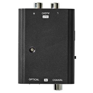 Nedis Digital Audio Converter RCA + TosLink to 2x RCA (ACON2509BK)