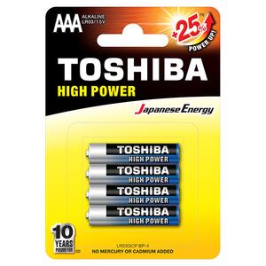 Μπαταρίες Toshiba High Power AAA LR03GCP BP-4 (x4)