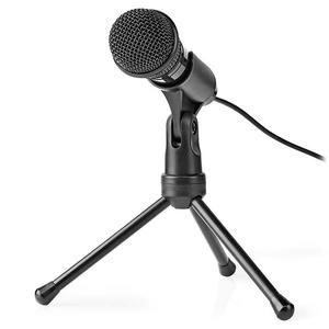 Wired Microphone Nedis MICTJ100BK Black