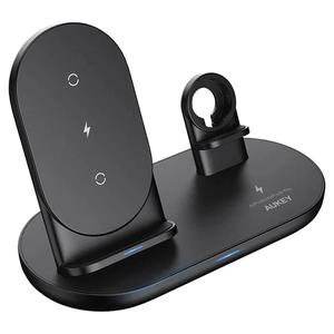 Aukey LC-A3 Aircore 3-in-1 Wireless Charging Station Stand Black