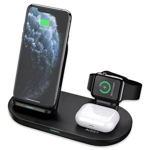Aukey LC-A3 Aircore 3-in-1 Wireless Charging Station Stand Black