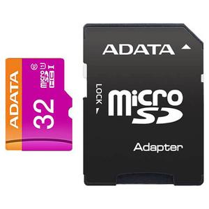 Κάρτα Μνήμης Adata microSDHC 32GB with Adapter (AUSDH32GUICL10-RA1)