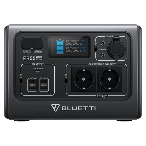 Bluetti EB55 Portable Power Station 537Wh (EB55-EU-GY-BL-00)